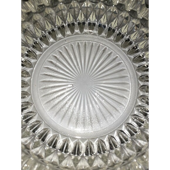Vintage Clear Glass Ashtray Candy Dish Change Dish Heavy 1980s - Picture 2 of 4